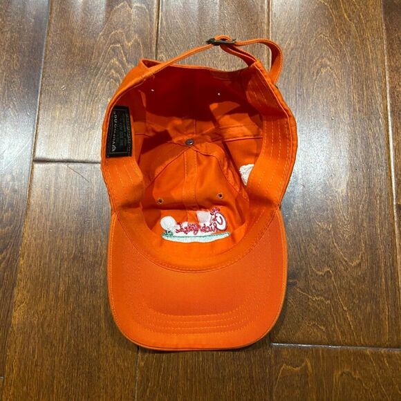Chick Fil A Charity Golf Championship Orange Embroidered Strapback Hat One Size - Picture 6 of 7
